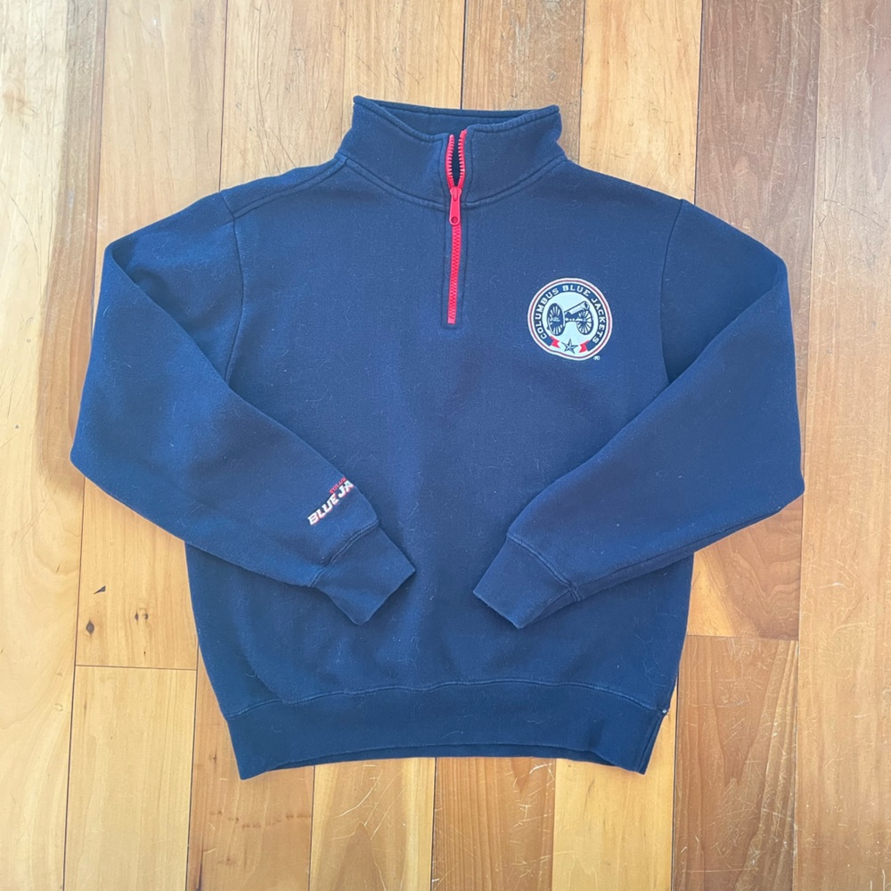 Columbus blue jackets CBJ hockey pullover sweater embroidered